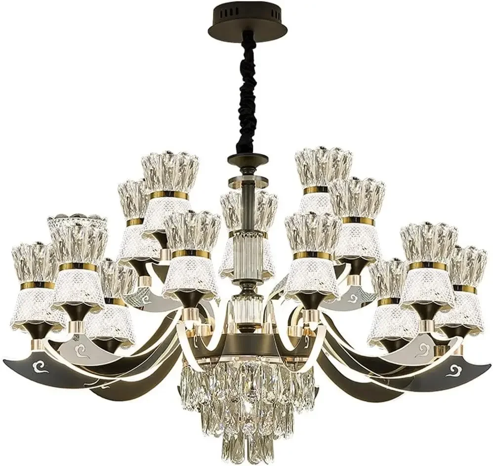 

Crystal Light Chandeliers Pendant Lighting for Living Room Dining