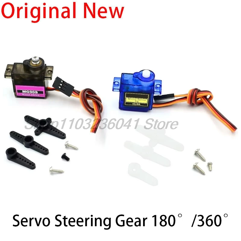 1PCS Arduino Analog Micro Servo Motor MG90S SG90 9G For RC Servomotor Car Toy Airplane Helicopter Aircraft Models 180 360 degree