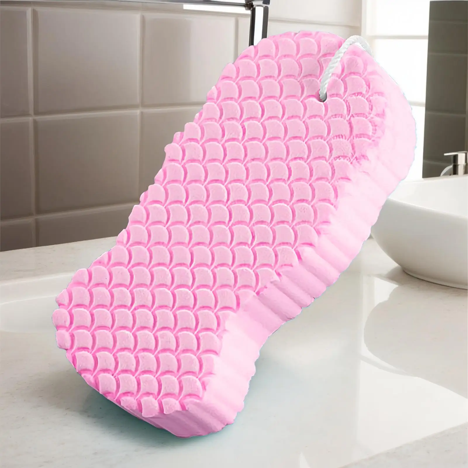 3D Bath Sponge Exfoliating Bath Scrubbing Sponges Skin Scrubber Relax Exfoliating Skincare Shower Scrubbing Tool