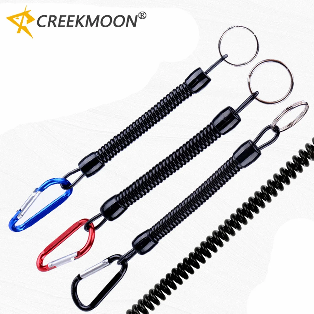 Heavy Duty Anti-lost Rope Camping Practical Multifunctional For Key With Carabiner Fishing Lanyard Pliers Coiled Ropes Boating