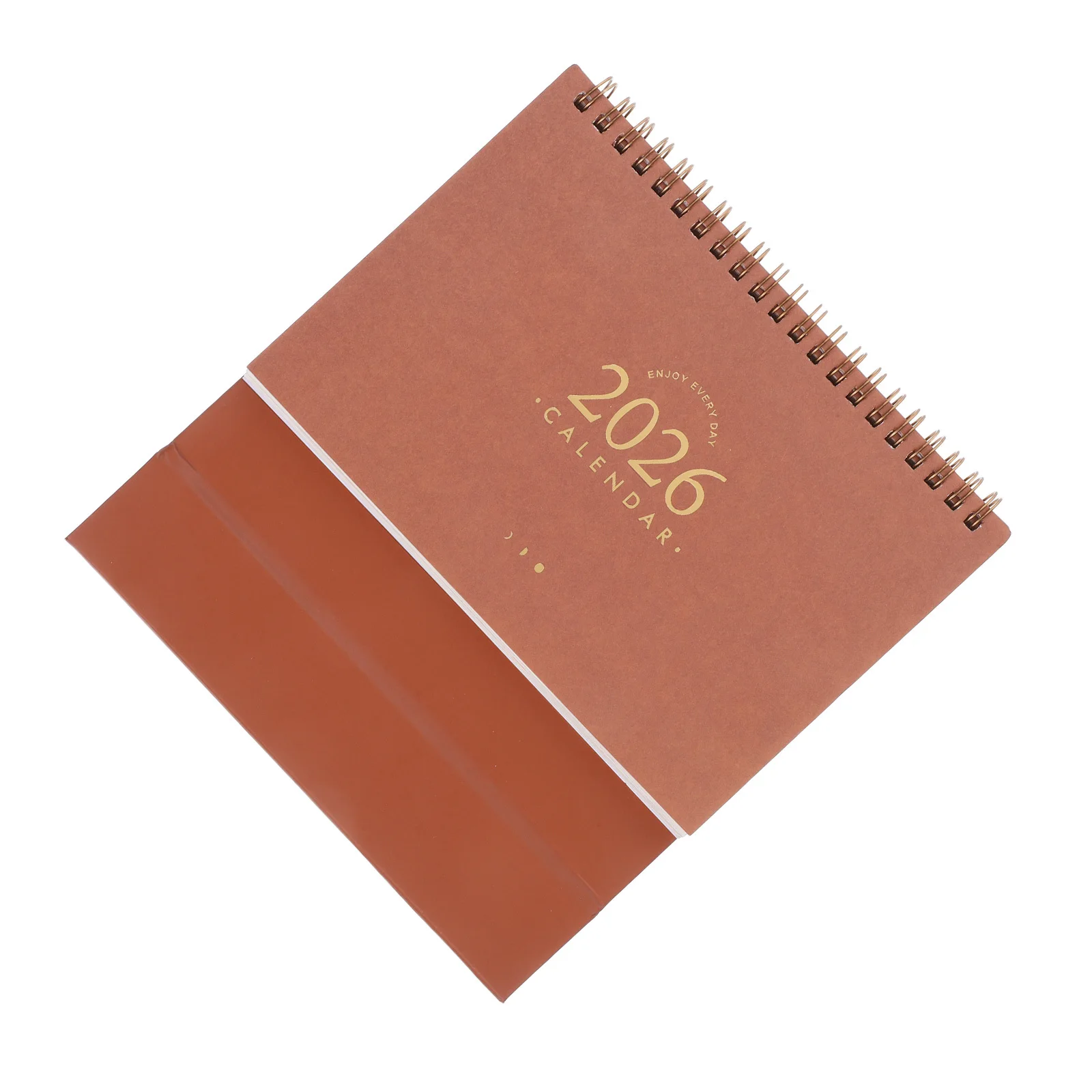 2025.9-2026.12 Small Desk Calendar Compact Standing Flip Calendar with Twin-Wire Binding Daily Planner for Work Study