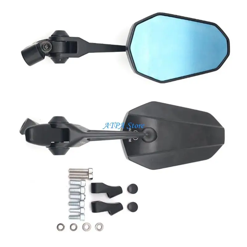 

U13C Easy Install Vibration Resistant Rear View Mirror With Wide View Motorcycle Accessory Handlebar Side Mirror
