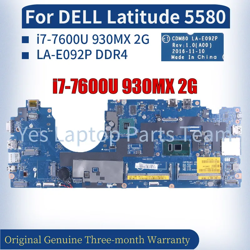 la-e092p-para-la-placa-base-del-ordenador-portatil-dell-latitude-5580-i7-7600u-n16s-gmr-s-a2-930mx-2g-cn-07w357-07w357-placa-base-del-cuaderno-probada