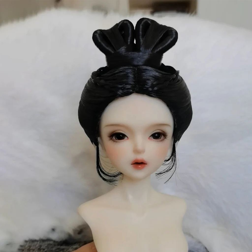 

Blyth 1/6 1/4 1/3 BJD Wig Ancient Costume Hanfu Doll Accessories Fairy Hair Retro Wigs For BJD/SD YOSD MSD SD13 Girl Uncle C2013