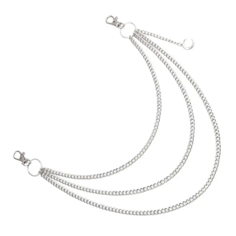 

31BB Punk Jeans Pants Chain Edgy Chain Punk Halloween Charm Waist Wallet Chain Grunge Belt for Hip Hop Accessories