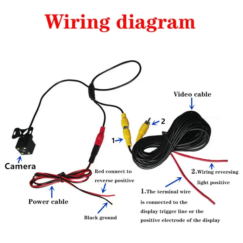 كاميرا الرؤية الخلفية للسيارة زاوية واسعة عكس وقوف السيارات مقاوم للماء CCD LED شاشة احتياطية تلقائية عالمية لسيارات BMW رؤية ليلية عالية الدقة جديدة #2