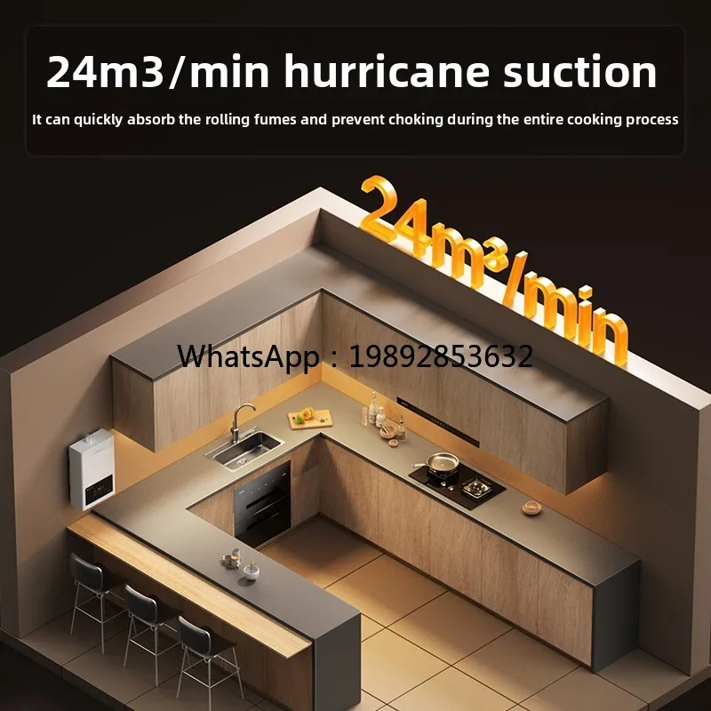 ZZ أعلى شفط المطبخ المنزلية شفاط المطبخ الجديد النمط الأوروبي كبير شفط شفاط المدى المتجر الرئيسي الرسمي Y3S #3