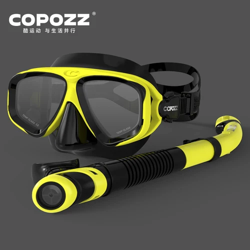 COPOZZ-mascarilla de buceo profesional, sin empañamiento, snorkel, gafas de buceo, sello, máscara de vidrio templado para buceo, gafas para hombres y mujeres