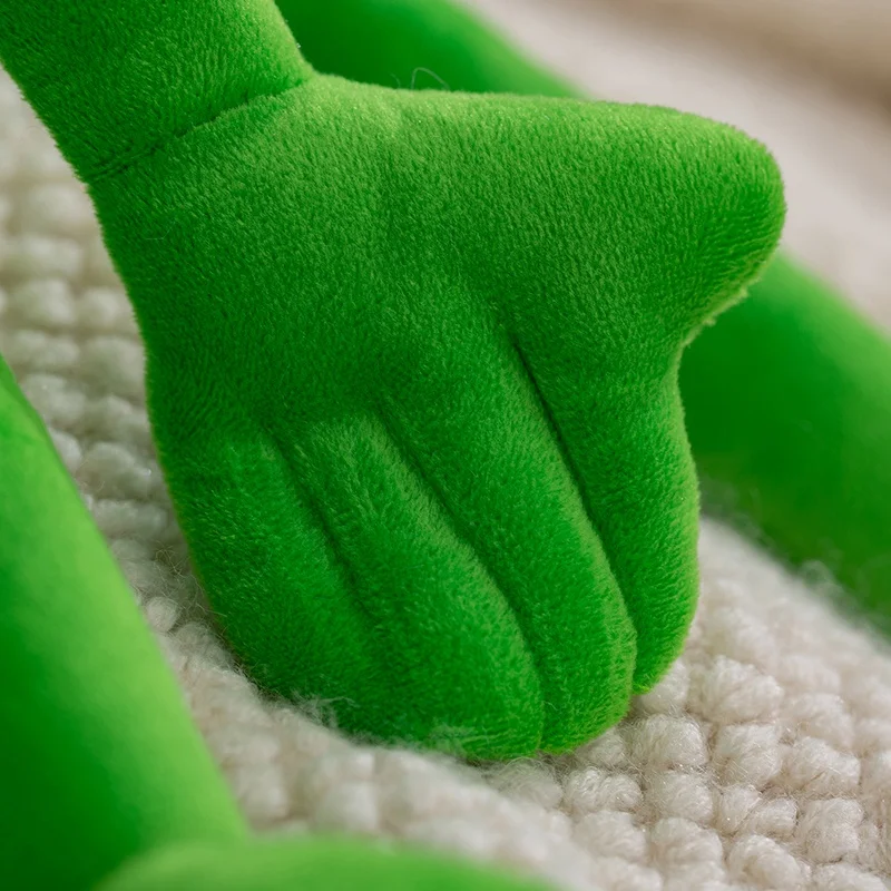 New Kermit the Frog Plush Hand Puppet Green Anime Doll Kawaii Pillow Cute Toy Soft Gift For Kids Friends