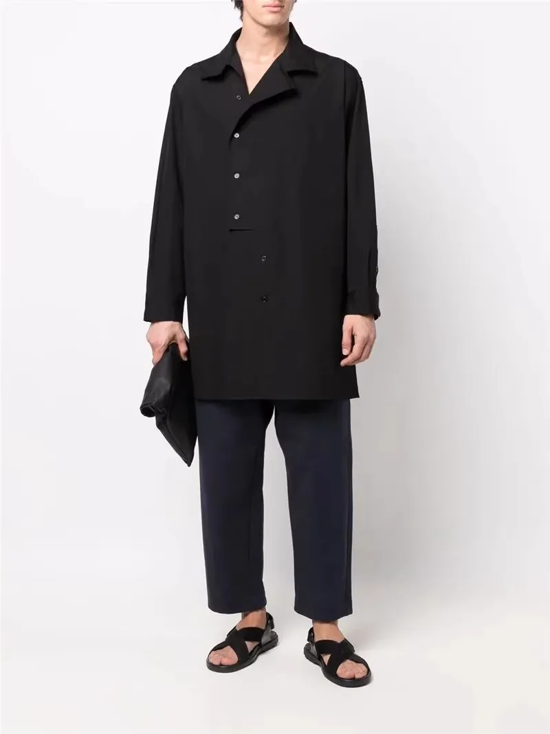 The new Korean version of loose personality coat in the long long sleeve casual shirt shirt