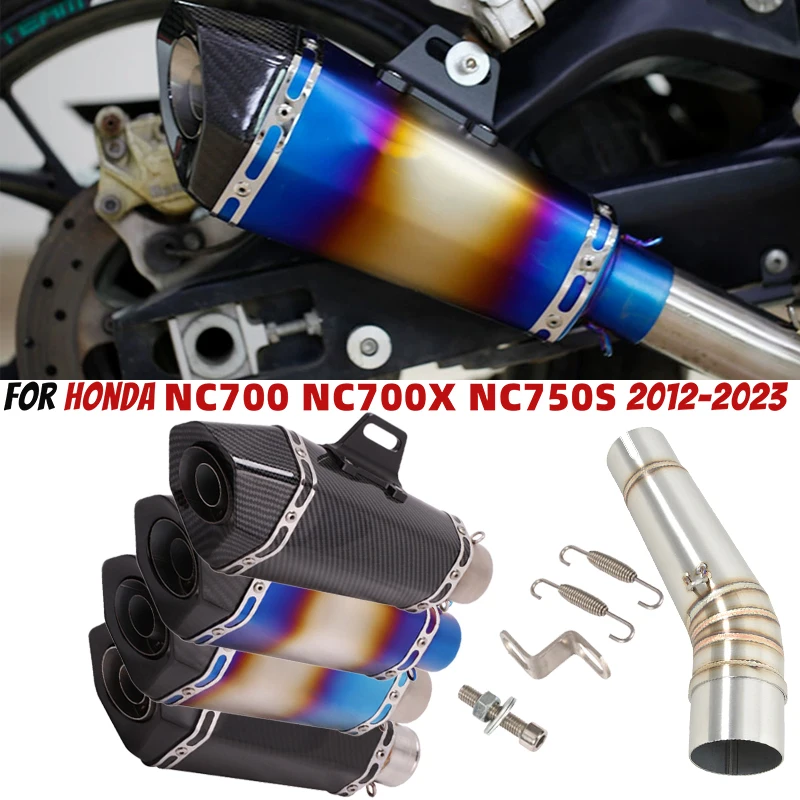 

Для Honda NC700 NC700X NC750 NC750X NC750S 2012-2023 гоночный мотоцикл выхлопная труба модификация среднее звено трубы глушитель DB Killer