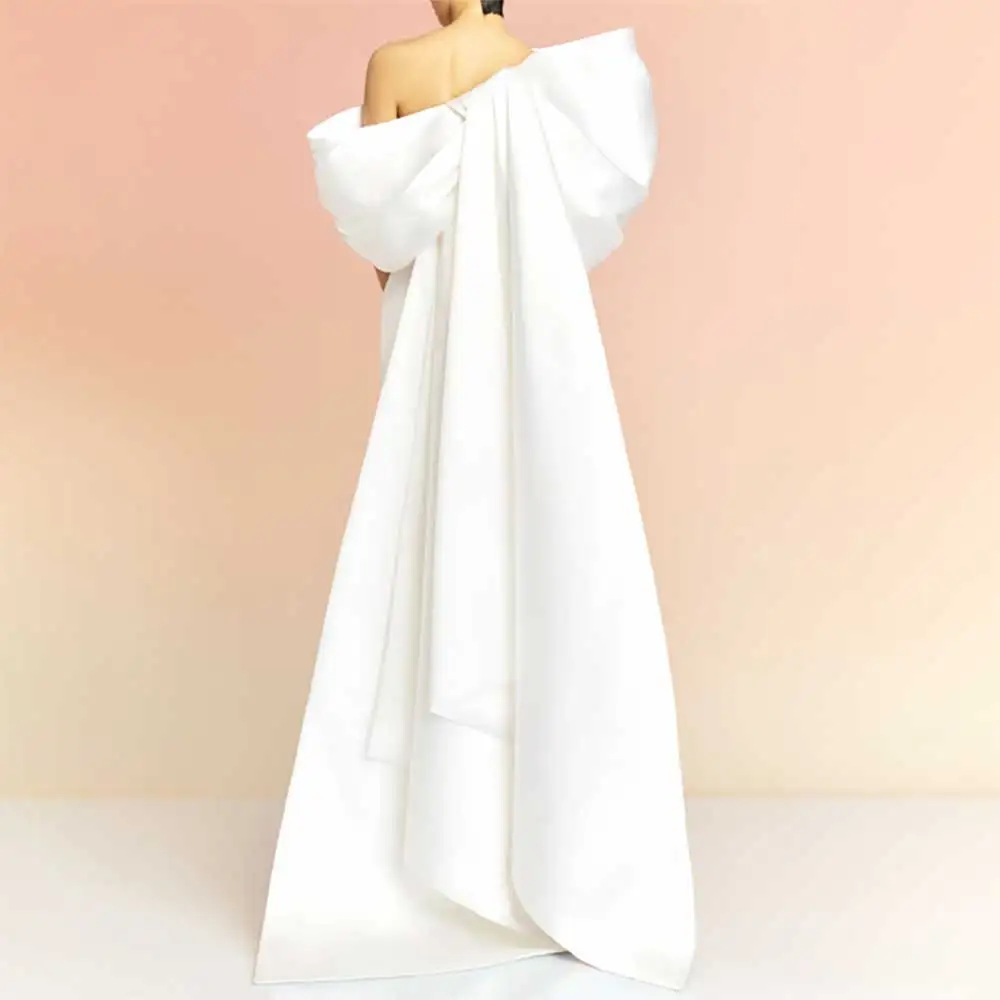 

Sexy Evening Dress One Shoulder Straight 2025 Prom Party Dress Floor Length Backless Sleeveless Court Train Cocktail Party Dress