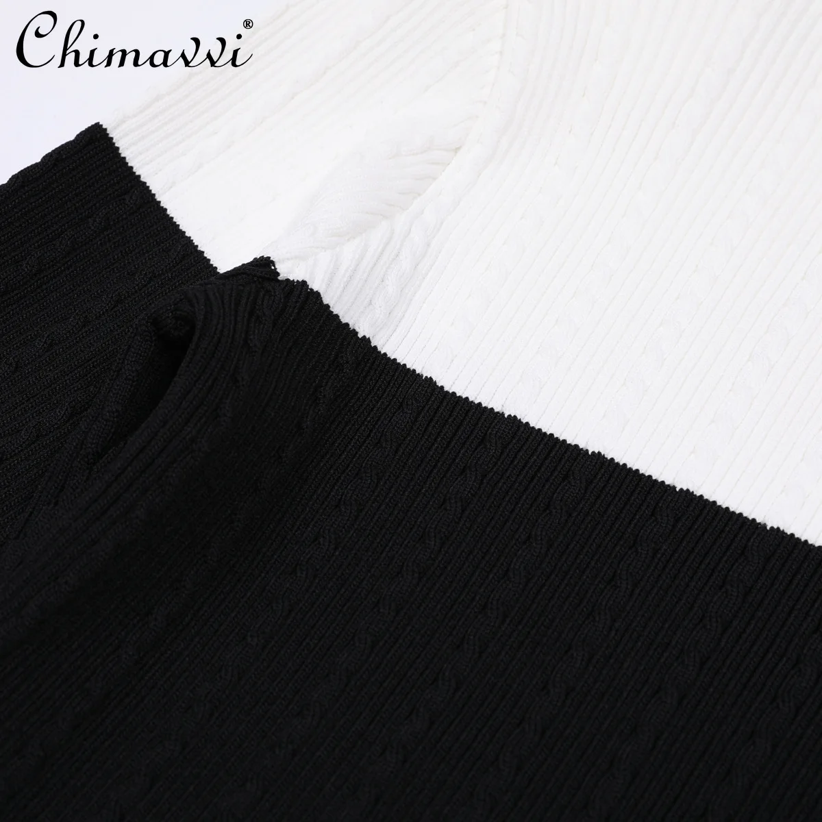 Весенне-осенний новый высококачественный модный тонкий вязаный базовый топ с длинными рукавами, универсальный женский свитер с круглым вырезом для поездок на работу