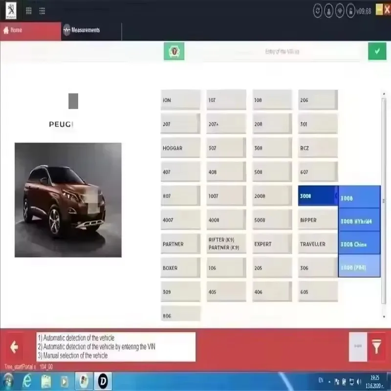 2025 Новейший V9.96 9.91 8,55 ​ 9.68 Diagbox Автомобильное программное обеспечение для диагностики Многоязычное, полностью работает для Peugeot для Citroen Diagnos