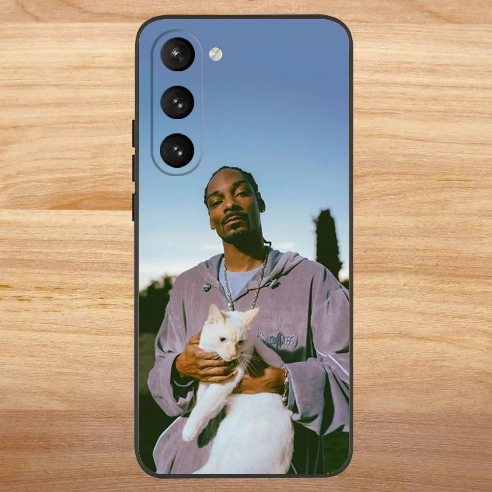 Rapper S-Snoop Dogg Phone Case for SamsungS24,S23,S22,S21,S20 Ultra Pro S10,S30Plus,20 Ultra Black Cover