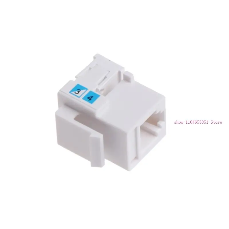 10PCS Bez narzędzi moduł telefoniczny RJ11 CAT3 Moduł głosowy Połączony złoto adapter 0xla
