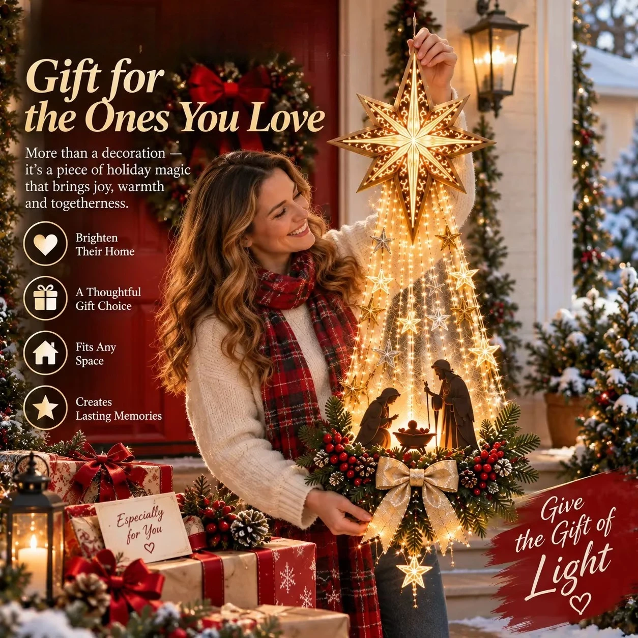 Natal, Bintang Iman dari Betle - Lighting Christmas Decor ulasan dan harga