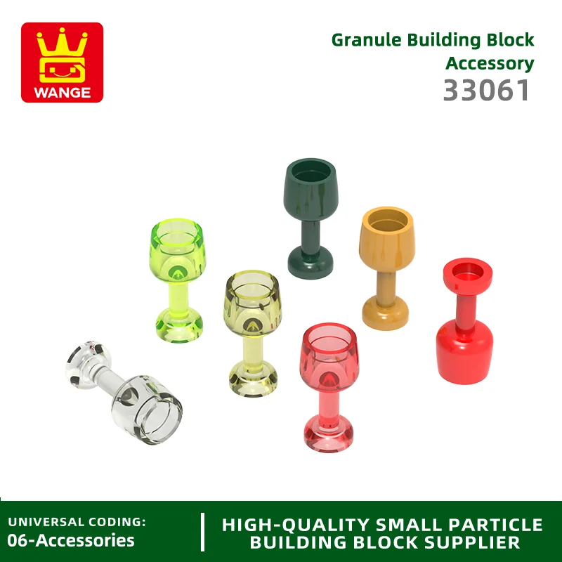 20 Pcs/lot 33061 Goblet Building Block Moc Color Prop Accessories Compatible with Brick DIY Children's Toy Assembly Gift Box