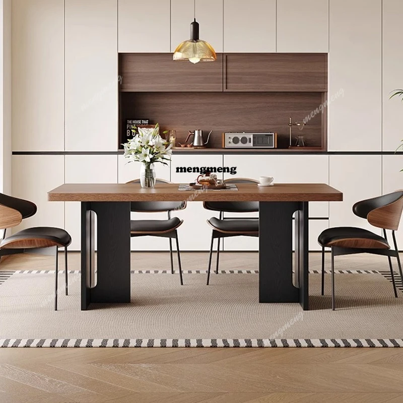 

White Rectangle Dining Table Vintage Home Waterproof Luxury Dining Table Kitchen Mesa De Centro De Sala Living Room Furniture