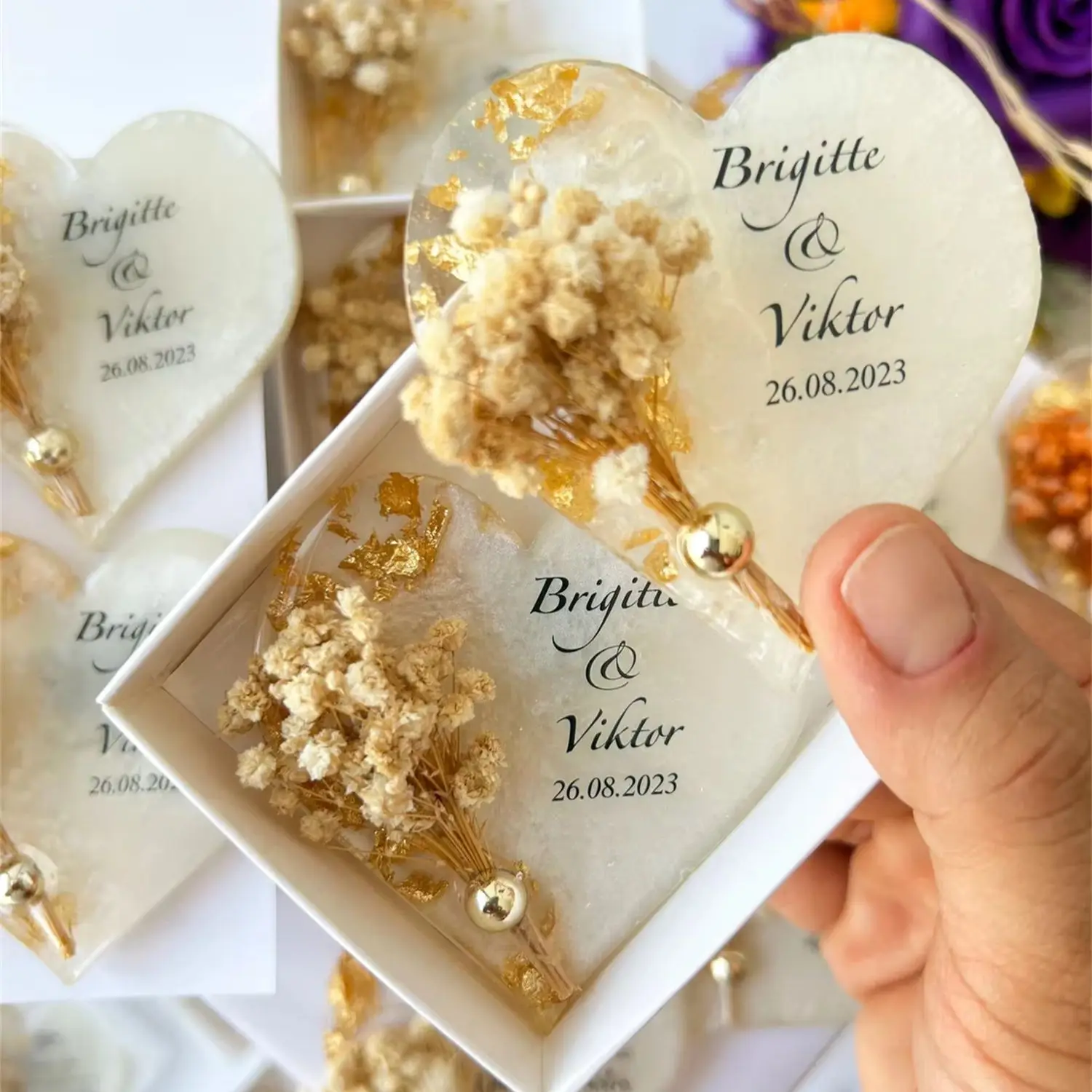 Personalized Birthday & Wedding Magnet Favors - Keepsake Gifts for Guests, Perfect for 1st, 40th, 50th, 60th, 70th Milestone Cel - view 2