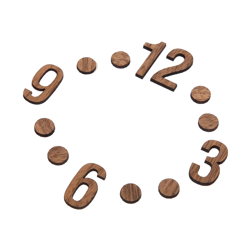 

1 set Wooden Numbers DIY Clock Movement Kits Simple Wall Clock For Room Decor Farmhouse Clocks Number Wall Clock Assembly
