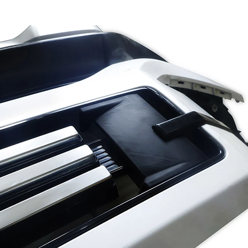 Installation and pasting of matte black exterior modification parts for grille decorative cover For BYD SHARK 6 2024 2025 view 6