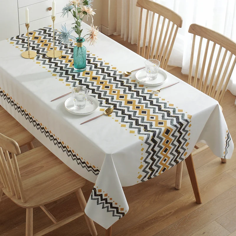 Party photo decorating tea table tablecloth square rectangular tablecloth kitchen simple tablecloth