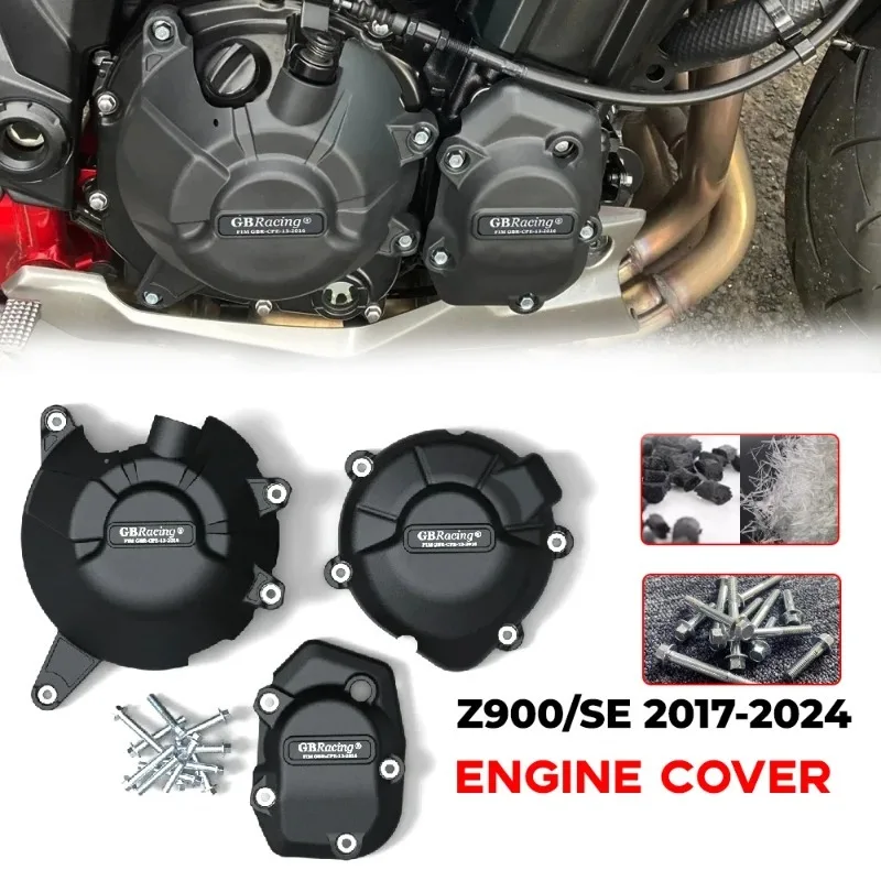 

Motorcycles Engine cover Protection case For KAWASAKI Z900 2017-2024 2018 2019 2020 21 Z900SE 2024 Engine Covers Protectors