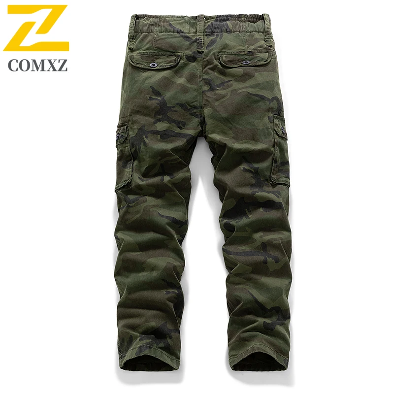 Utility Cargo Pants Men New Straight  Multi Pocket Casual Trousers Apparel Trendy Versatile Street Style Lightweight Trousers
