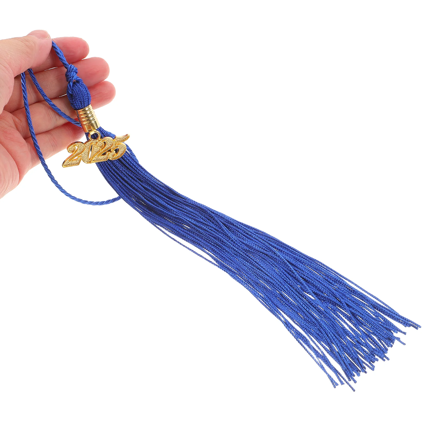 Accessori per cappelli da laurea 2025 Ciondolo con nappa con ciondolo dorato Materiale in poliestere Ricordi Carnevale Cucito con frange Mini cappello