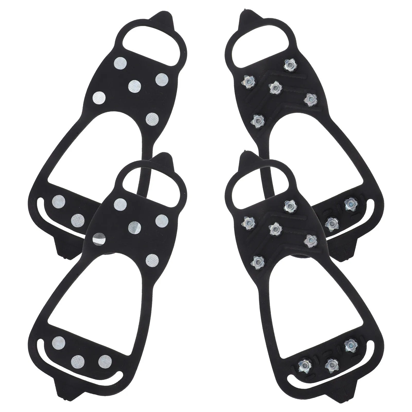 

2Pcs Walk Traction Cleats Non Slips Gripper Spikes for Boots Shoes Snow Ice Grips Winter Outdoor Safety Gear Crampons for Hiking