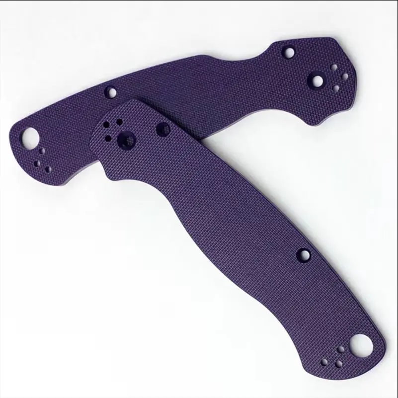 6 Colors Custom Camouflage Knife G10 Handle Scales Grip Patches for Spyderco C81 Paramilitary 2 Para2 Replace Accessories Parts