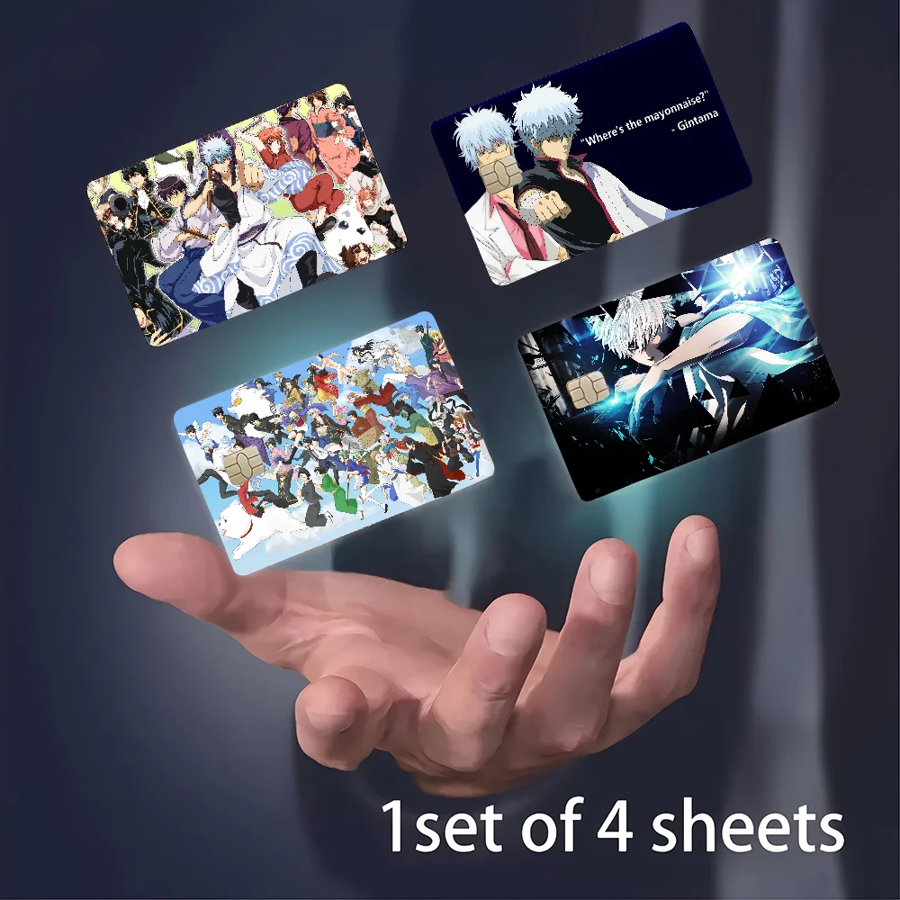 Anime Gintama Anime Aufkleber Film Haut Abdeckung für Kreditkarte Debit Bankkarte Front