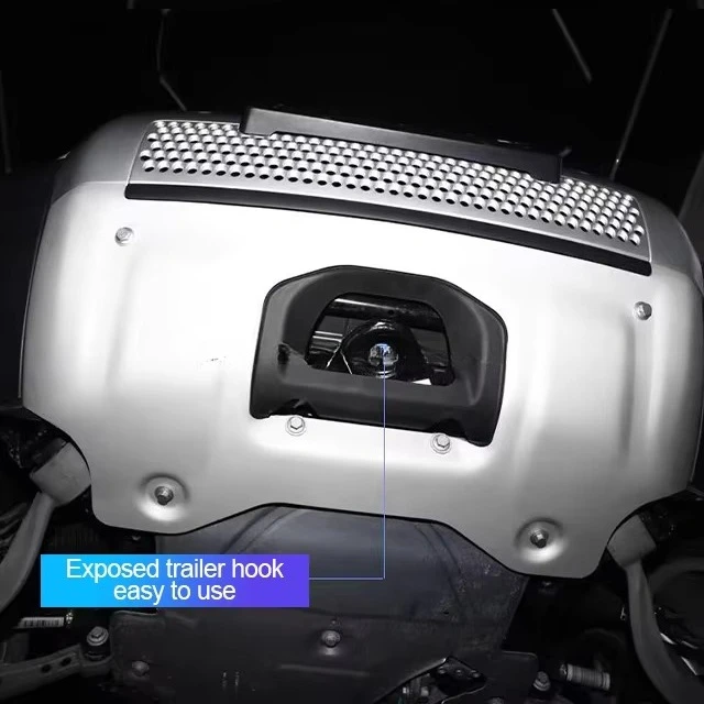 แผ่นกันกระแทกใต้ท้องรถ อลูมิเนียมอัลลอยด์สีเงิน สำหรับแลนด์โรเวอร์ ดีเฟนเดอร์ 90 110 130