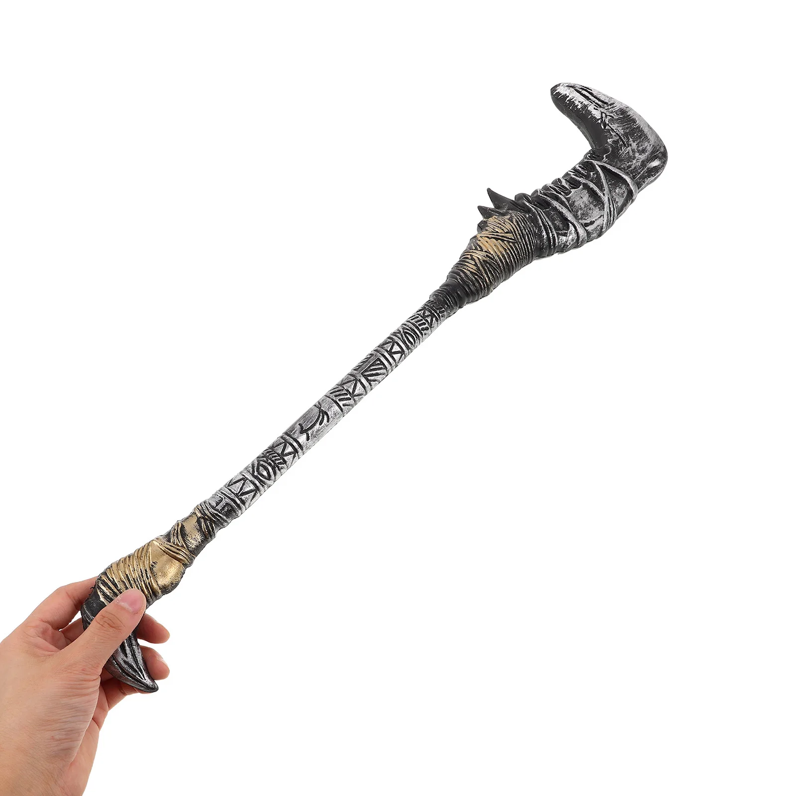 

Grim Reaper Scythe Prop Lightweight Durable For Halloween Costume Adult Party Convention Cosplay Accessory