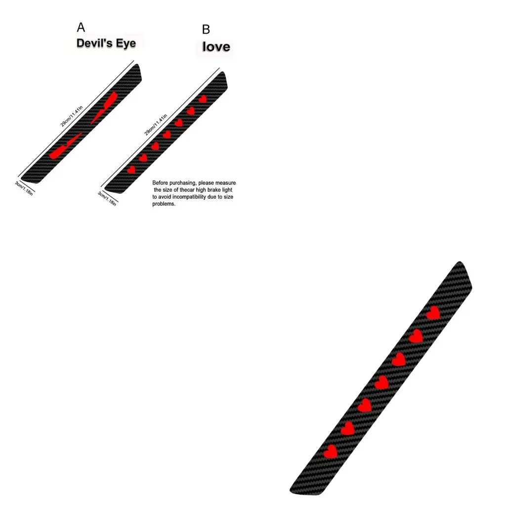 

Rear Light Tint Sticker Carbon Fiber Pattern Waterproof Adhesive Film Seamlessly Decal Vehicle Exterior Styling