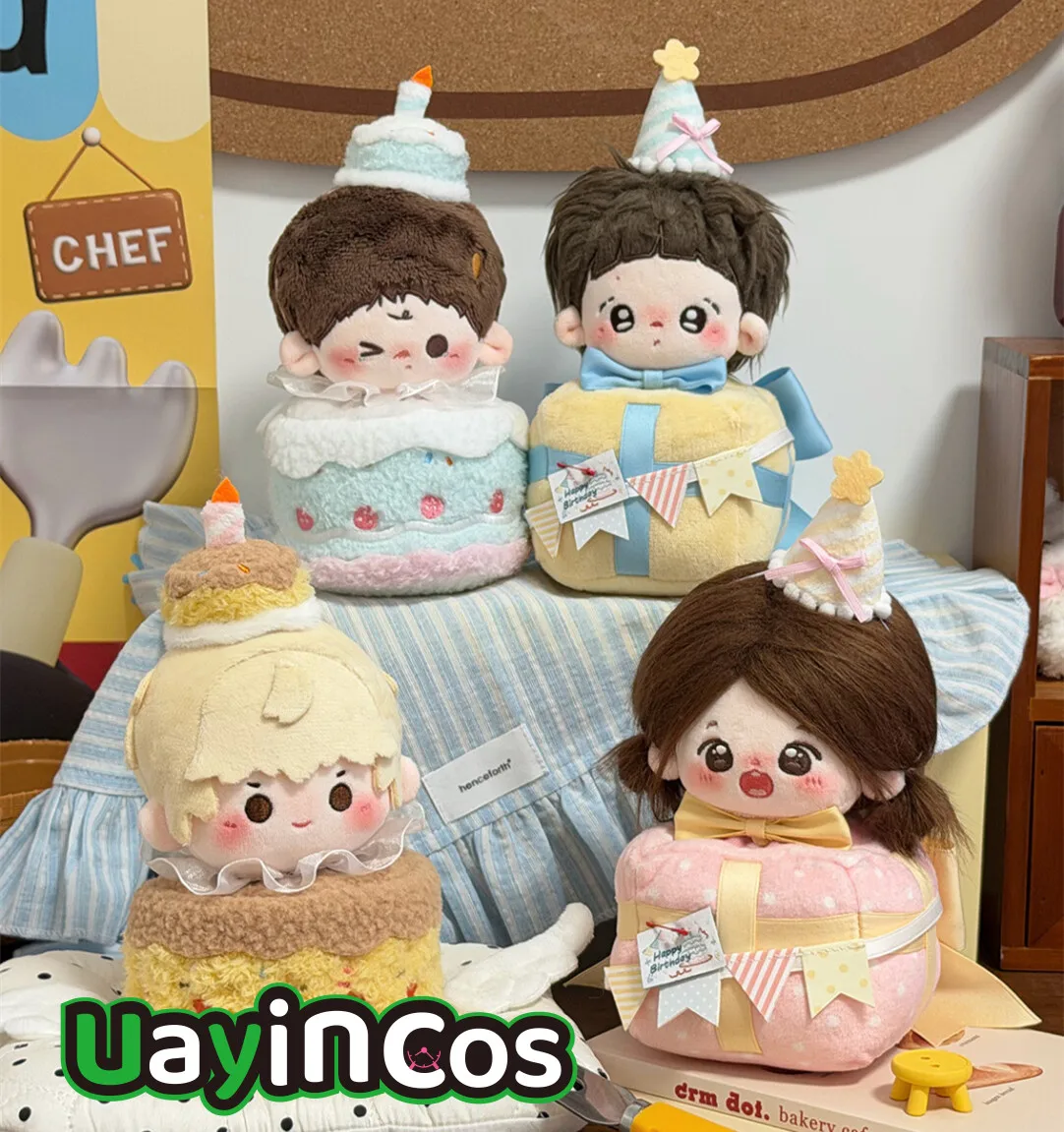 

Набор одежды для кукол 10-20 см: подарочная коробка, шляпка-тортик, милый мультяшный костюм, аксессуары для кукол, игрушки по мотивам аниме и игр, подарки, косплей