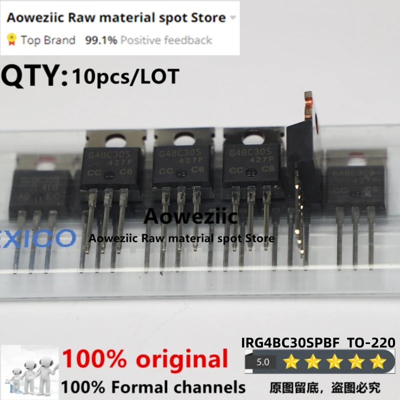 

Aoweziic 100% New Imported Original IRG4BC30S IRG4BC30SPBF G4BC30S TO-220 Insulated Gate Bipolar Transistor 600V 18A