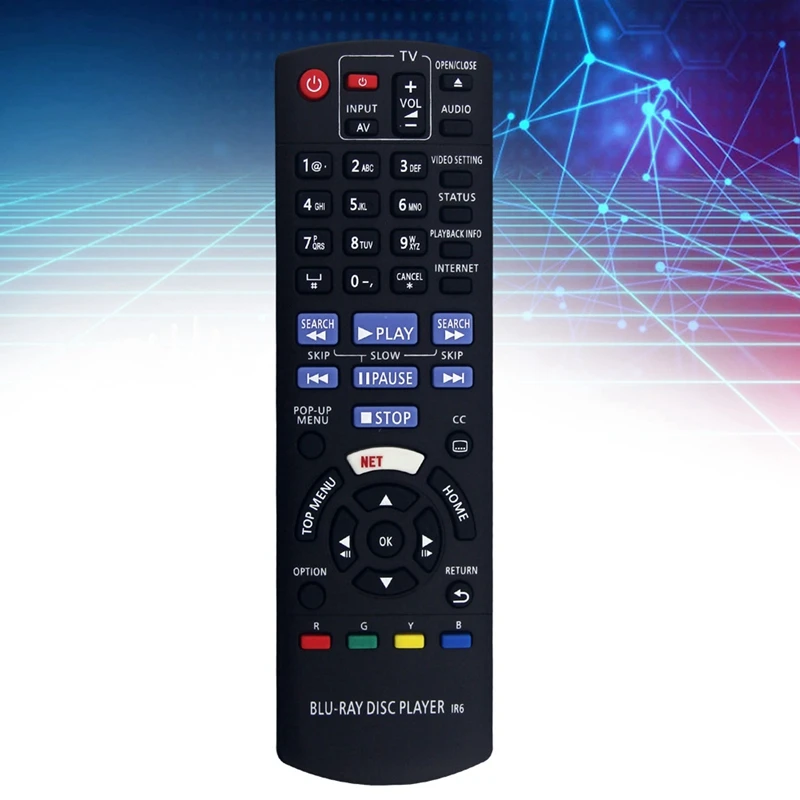 يوميا N2QAYB 001167   تم استبدال جهاز التحكم عن بعد لمشغل Blu-Ray Panasonic 4K DMP-UB200