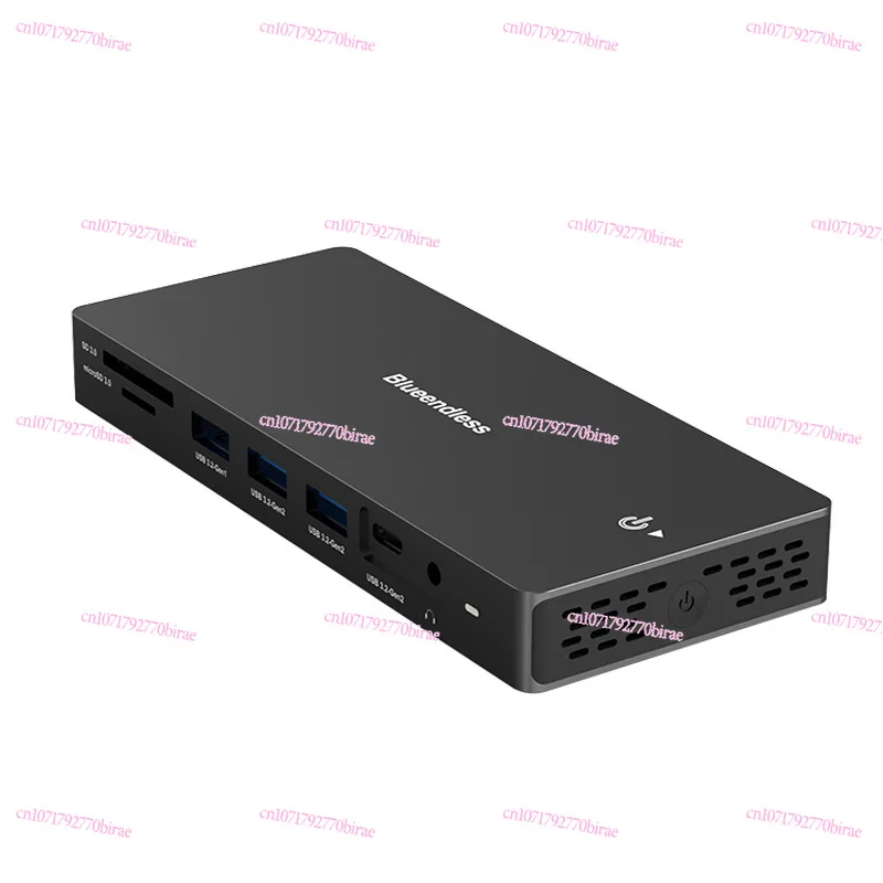 8K High Definition Type-c Docking Station DP + HDMI Three-screen Different Display Hub Converter 12 in 1 Expansion Usb Splitter