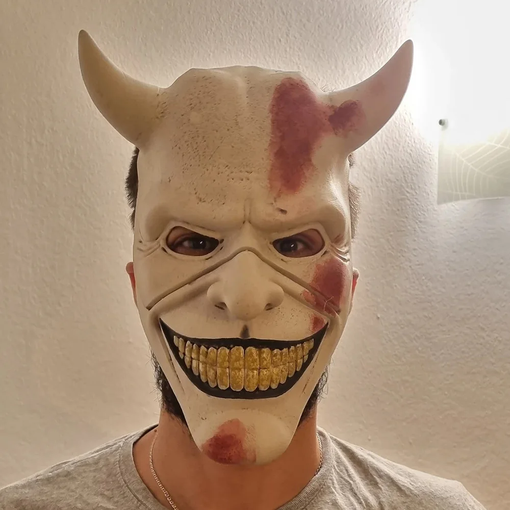Masque Crâne Effrayant Latex Halloween – Masque Couple Horreur, Cosplay Bal Masqué, Fête Effrayante Homme/Femme