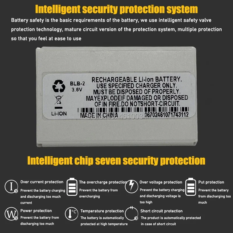 BLB-2 Battery for Nokia 3610 6510 6590 6500 6590i 7650 8290 8310 8390 8210 8250 8270 8850 BLB 2 800mAh New image 4