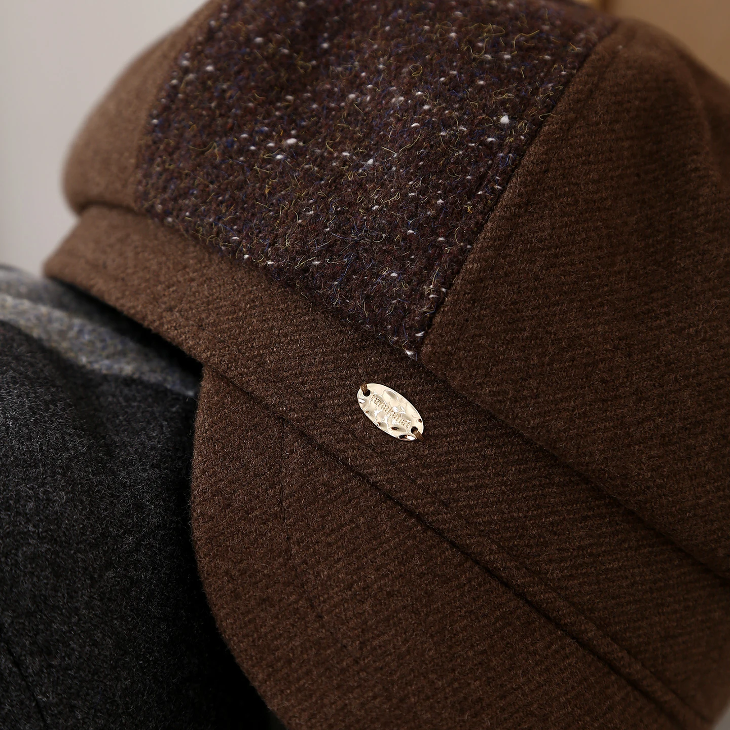 Boina de inverno para mulheres – Boné de jornaleiro octogonal espesso, chapéu estilo pintor à prova de frio, vintage quente para manter o inverno novo