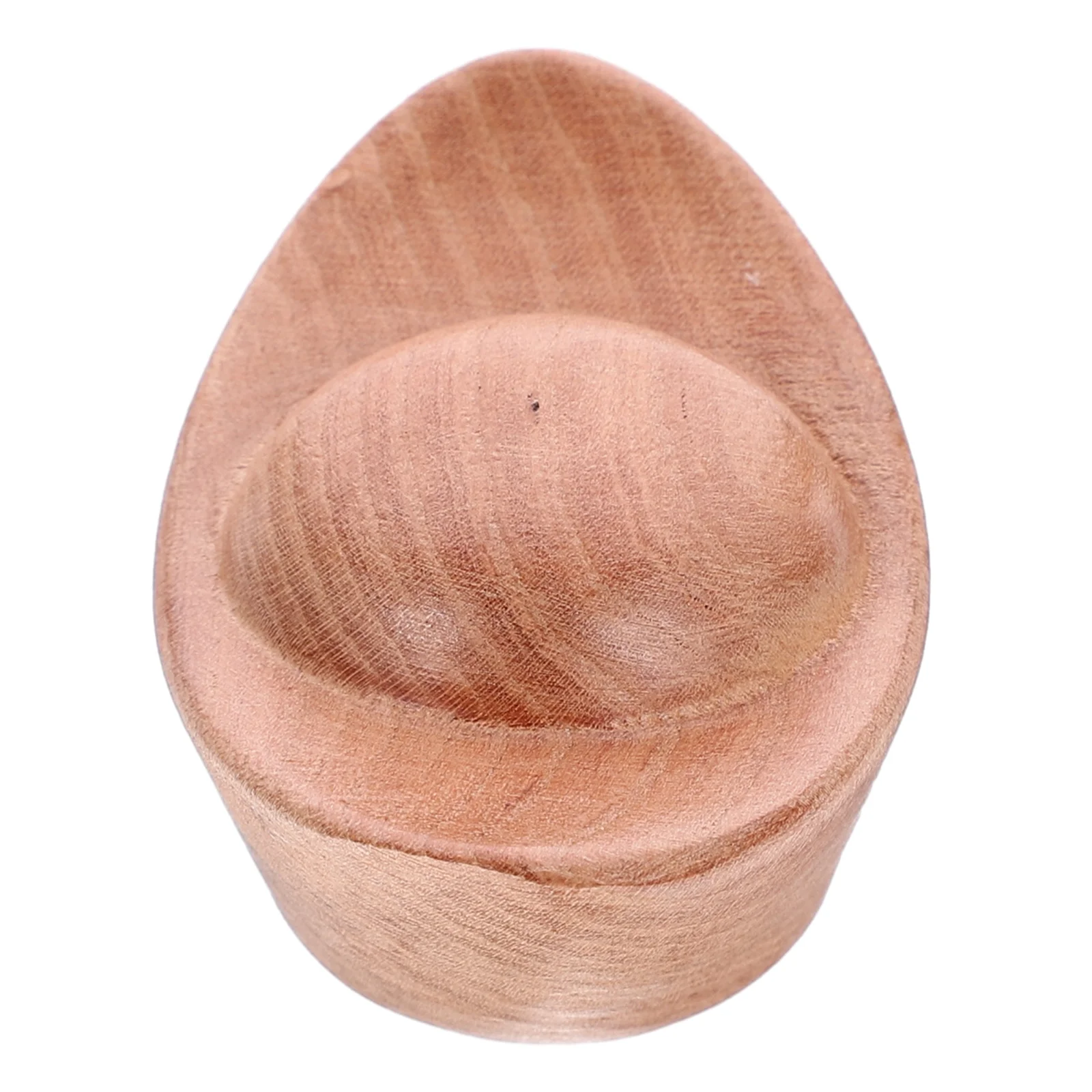 

Exquisite Wooden Ingot Decoration Hand Carved Stable Flat Bottom Design Small Size Unique Style Home Office Desktop Adornment