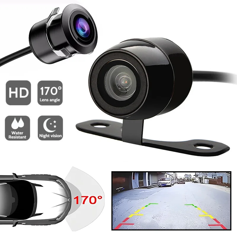HD Car Rear View Camera Night Vision Reversing Auto Parking Camera Waterproof CCD LED Auto Backup Monitor 170 Degree HD Image
