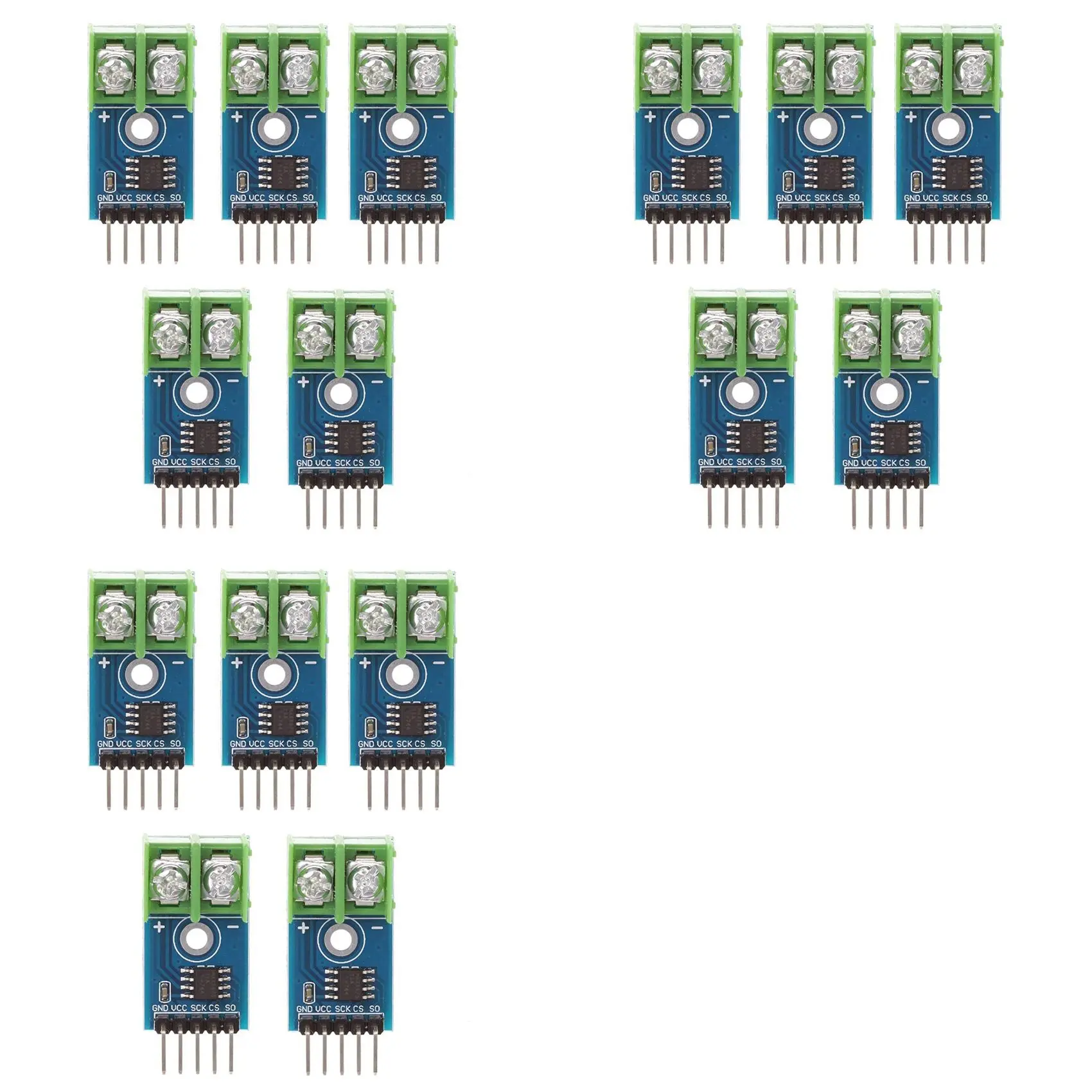 JABS-15PCS MAX6675 K Type Thermocouple Temperature Sensor Module For Raspberry Pi Arduino