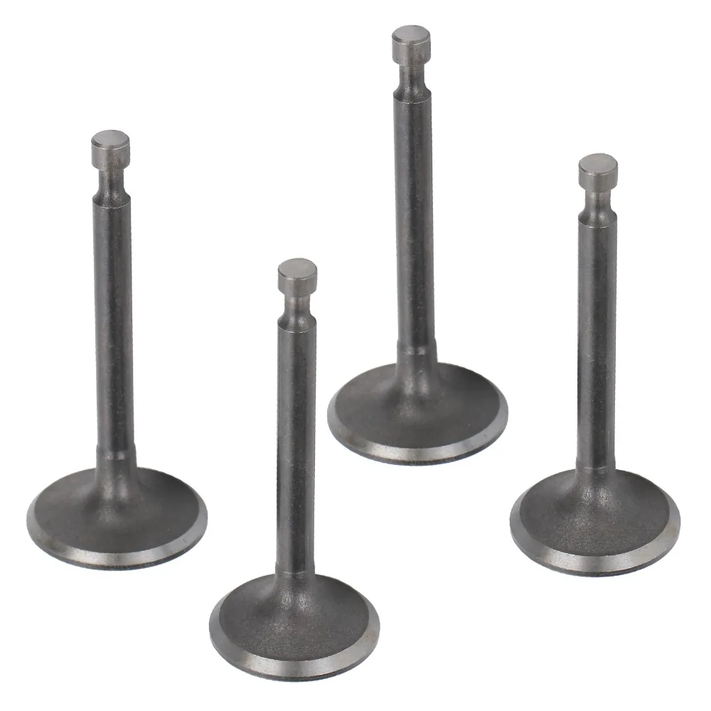 2PCS Dark Silver Intake Exhaust Valve Kit Compact Easy to Install Generator Valve Set Metal Round Head for 170F GX210