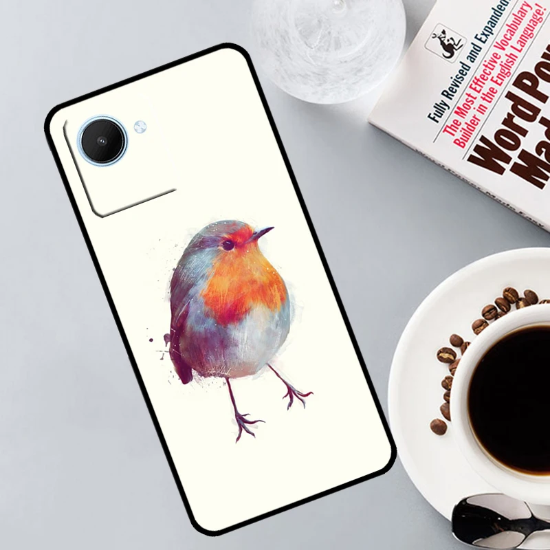 Robins Bird For Realme C55 C53 C31 C30 C33 C35 C21Y C25s C15 C11 9 10 11 Pro Plus GT Neo 3T 2T 5 Case