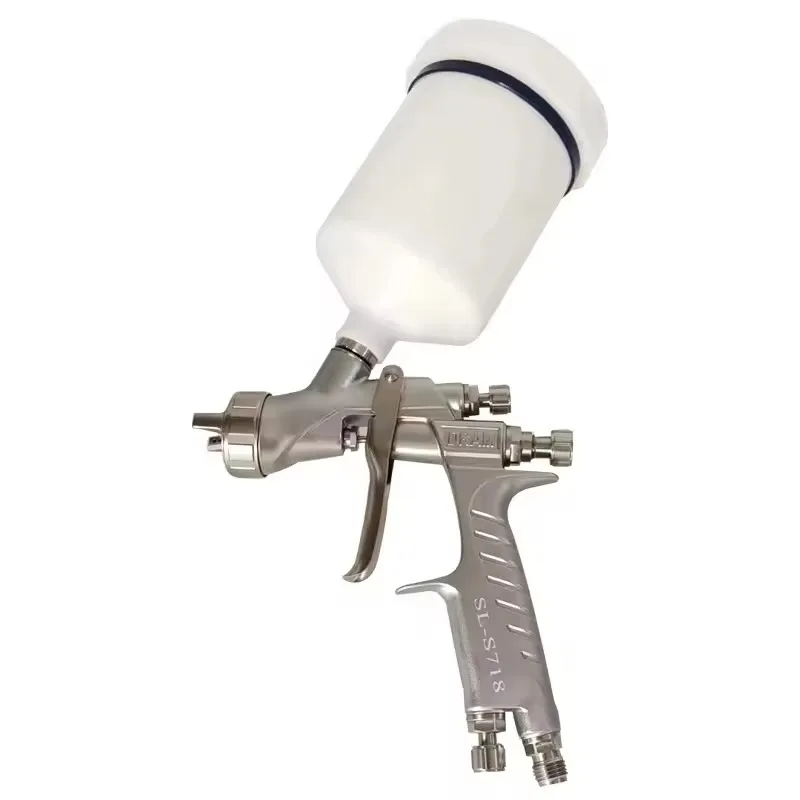 Spray Gun Car Air Spray Gun Professional Tool Nozzle Size 1.3MM on the Tank 600 Ml High Atomization Slot Nozzle