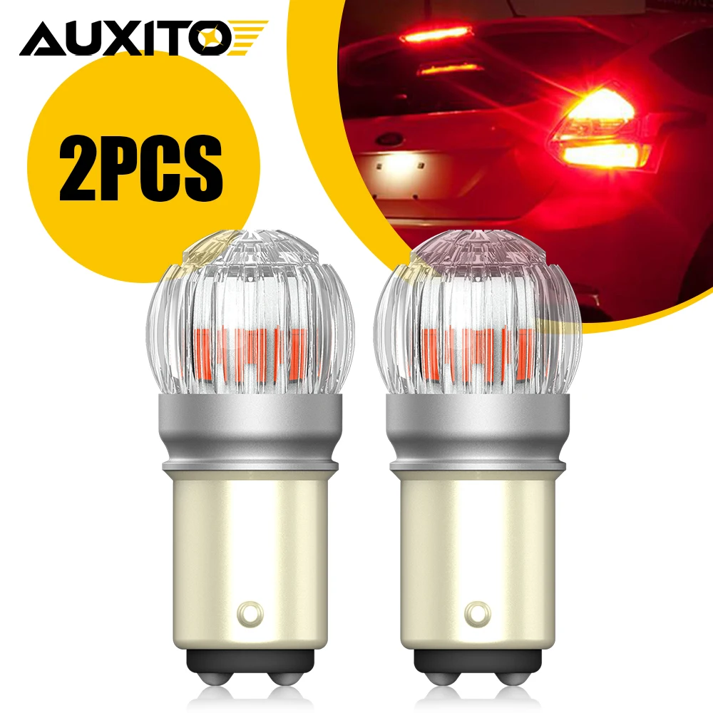 

2 шт. AUXITO 1157 BAY15D P21/5W светодиодный красный белый 6000K Canbus без ошибок DRL лампа положения парковки для автомобиля лампа заднего хода желтый